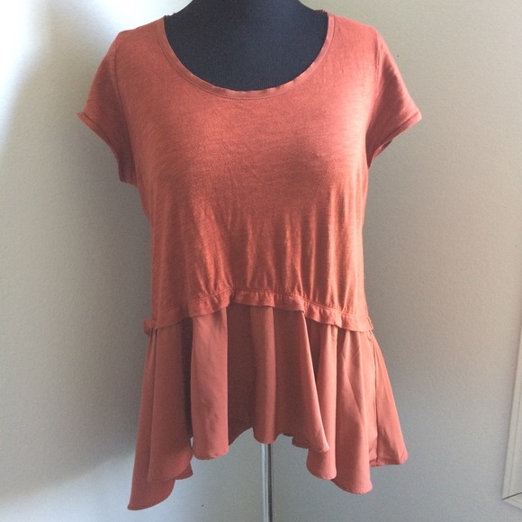 Anthropologie Tops - Anthropologie | 9 h15 STCL Peplum Top sz Large